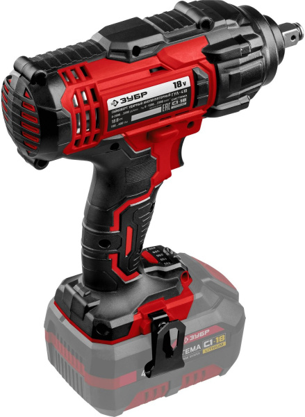 Гайковерт Зубр ГУЛ-410 аккум. патрон:квад.1/2"