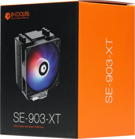 Устройство охлаждения(кулер) ID-Cooling SE-903-XT Soc-AM4/1151/1200/1700 4-pin 14-26dB Al+Cu 130W 650gr LED Ret