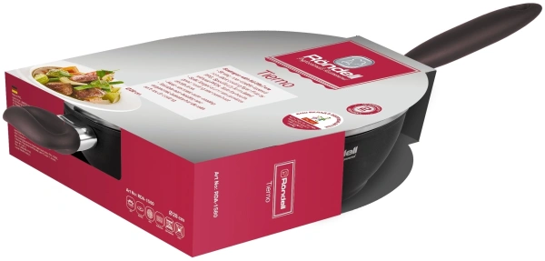 Сотейник Rondell Tierno RDA-1580 d=28см (с крышкой) черный