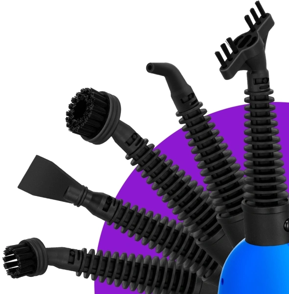 Швабра паровая Kitfort КТ-3927 1300Вт синий/черный