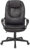 Кресло руководителя Бюрократ CH-868LT черный эко.кожа крестов. пластик