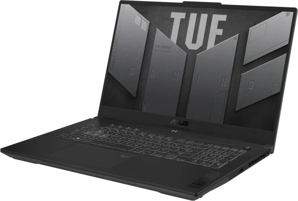 Ноутбук Asus TUF Gaming F17 FX707ZC4-HX095 Core i5 12500H 16Gb SSD512Gb NVIDIA GeForce RTX 3050 4Gb 17.3" IPS FHD (1920x1080) noOS grey WiFi BT Cam (90NR0GX1-M006F0)