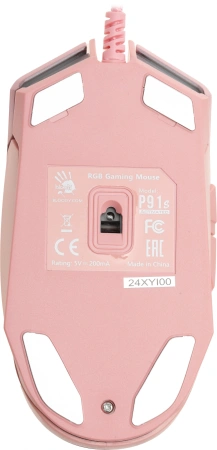 Мышь A4Tech Bloody P91s розовый оптическая (8000dpi) USB (8but)