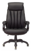 Кресло руководителя Бюрократ T-9922N черный эко.кожа крестов. пластик