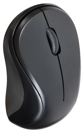 Мышь Оклик 605SW черный оптическая (1200dpi) беспроводная USB для ноутбука (3but)