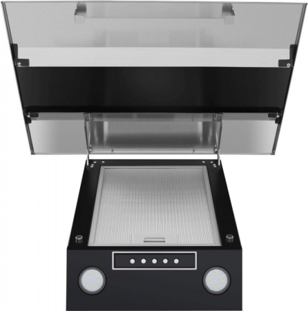 Вытяжка каминная Maunfeld Bridge 60 нержавеющая сталь/черный управление: кнопочное (1 мотор)