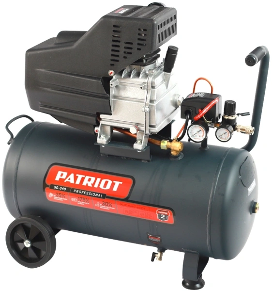 Компрессор поршневой Patriot Professional 50-340 безмасляный 340л/мин 50л 2000Вт
