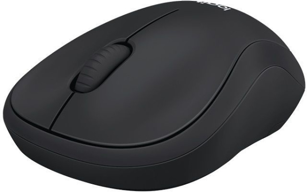 Мышь Logitech B220 черный оптическая (1000dpi) silent беспроводная USB (2but)