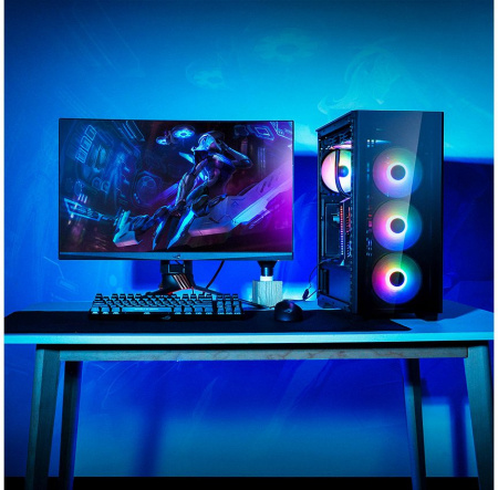 Корпус Deepcool MATREXX 50 черный без БП ATX 1x120mm 2xUSB2.0 1xUSB3.0 audio bott PSU