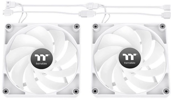 Вентилятор для корпуса Thermaltake CT140 Sync Reverse ARGB 140х140x25 белый 4-pin 32.8дБ (упак.:2шт) (CL-F176-PL14SW-A) Ret