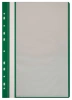 Папка-скоросшиватель Бюрократ -PS10GRN A4 10 вкладышей боков.перф. пластик зеленый 0.12/0.16