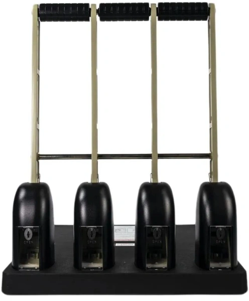 Дырокол Kw-Trio Heavy Duty 954 макс.:150лист. металл/пластик черный отв.:4 с линейкой