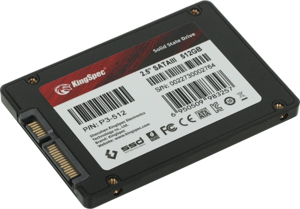 Накопитель SSD Kingspec SATA III 512Gb P3-512 2.5"