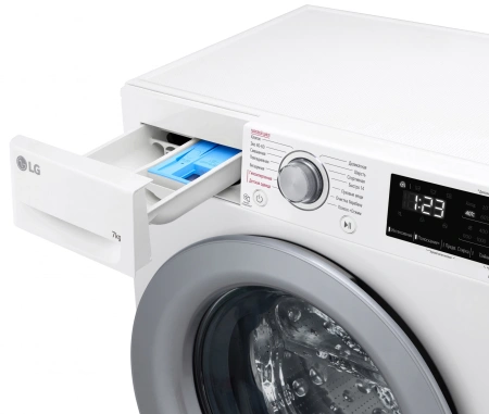 Стиральная машина LG F2V3HS4W класс: A загр.фронтальная макс.:7кг белый инвертер