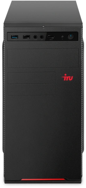 ПК IRU Опал 612 MT PG G7400 (3.7) 8Gb SSD256Gb UHDG 710 Free DOS GbitEth 400W мышь клавиатура черный (2049324)