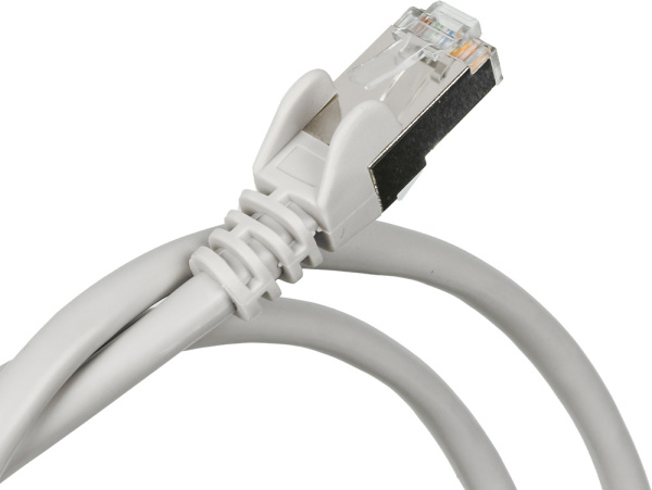 Патч-корд Lanmaster TWT-45-45-1.0/S-GY FTP RJ-45 вил.-вилка RJ-45 кат.5E 1м серый ПВХ (уп.:1шт)