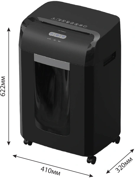 Шредер Cactus CS-SH-15-30-2X15 (секр.P-5) фрагменты 15лист. 30лтр. скобы