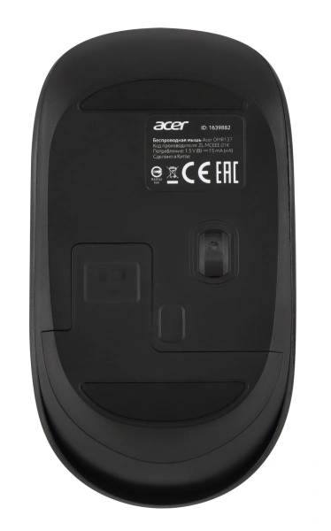 Мышь Acer OMR137 черный оптическая (1600dpi) беспроводная USB (3but)