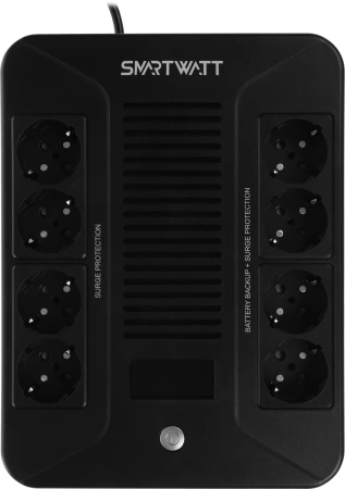 Источник бесперебойного питания Smartwatt SAFE PRO LCD 1000 600Вт 1000ВА черный