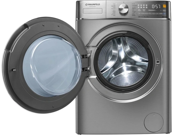 Стиральная машина Maunfeld MFWD14106S04 класс: B загр.фронтальная макс.:10кг (с сушкой) нержавеющая сталь инвертер