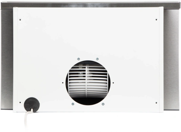 Вытяжка встраиваемая Elikor Интегра Glass 50Н-400-В2Д нержавеющая сталь/стекло белое управление: кнопочное (1 мотор)