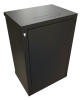 Шкаф коммутационный WRline (WR-TW-2245-SR-RAL9004) настенный 22U 600x450мм пер.дв.металл 2 бок.пан. направл.под винты 60кг черный 370мм 1086мм IP20 сталь