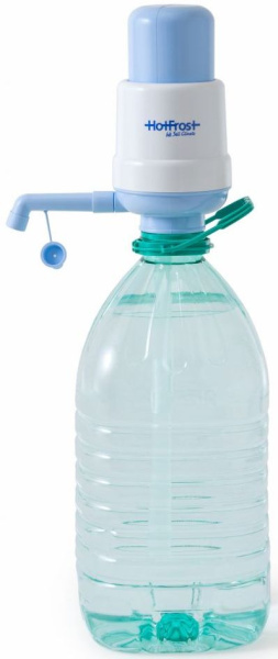 Помпа для 19л бутыли Hotfrost A6 механический голубой/серый картон
