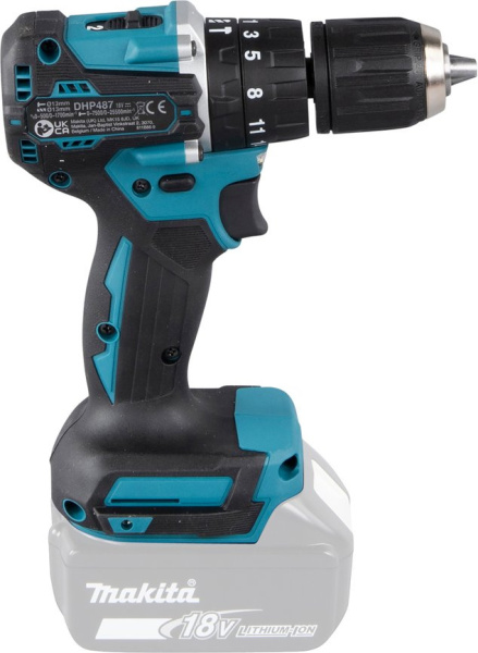 Дрель-шуруповерт Makita DHP487Z аккум. патрон:быстрозажимной