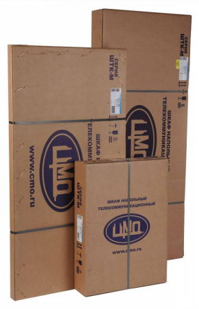 Шкаф коммутационный ЦМО (ШТК-М-33.6.6-3ААА) напольный 33U 600x620мм пер.дв.металл задн.дв.стал.лист 2 бок.пан. 650кг серый 455мм 79.2кг 180град. 1625мм