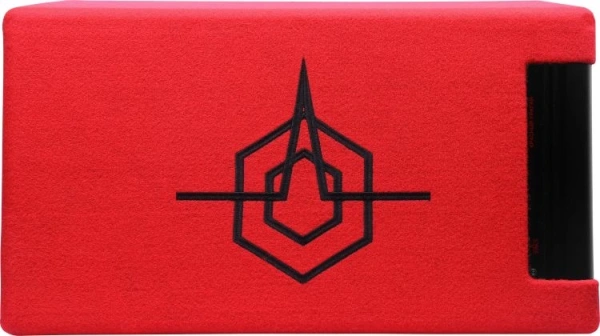 Сабвуфер автомобильный Ural АС-У12А КРАСНЫЙ 300Вт активный (30см/12")