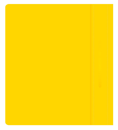 Папка-скоросшиватель Бюрократ Люкс -PSL20A5YEL A5 прозрач.верх.лист пластик желтый 0.14/0.18