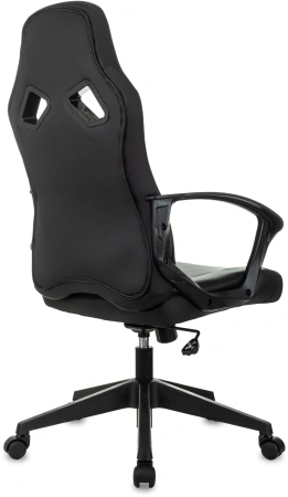 Кресло игровое Zombie 300 черный эко.кожа крестов. пластик