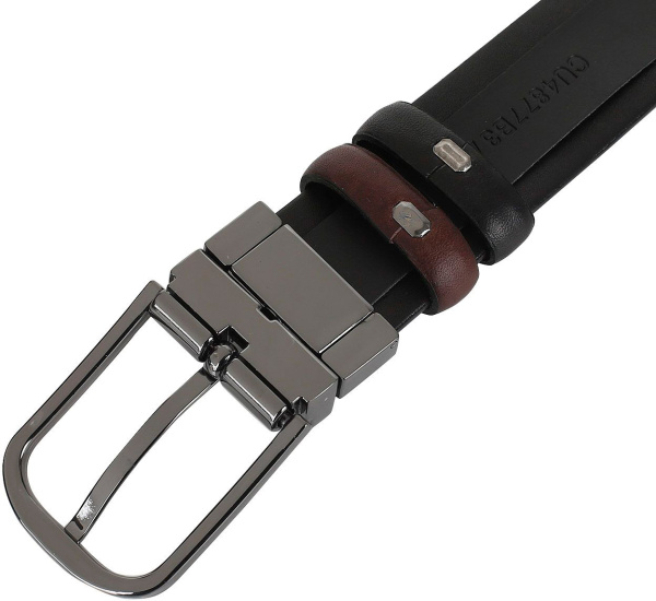 Ремень мужской Piquadro Black Square CU4877B3/TMN коричневый/черный натур.кожа