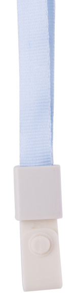 Шнур для пропуска Deli 8352l-blue 45х1см нейлон голубой (упак.:12шт) пластиковый пакет