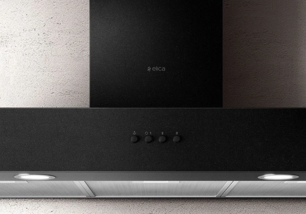 Вытяжка каминная Elica Spot Urban Cast Iron/A/90 черный управление: кнопочное (1 мотор)