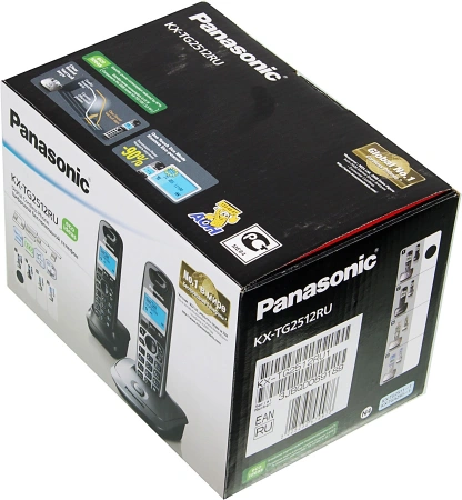 Р/Телефон Dect Panasonic KX-TG2512RU1 серый металлик (труб. в компл.:2шт) АОН
