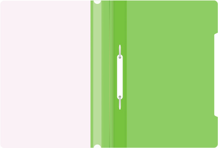 Папка-скоросшиватель Бюрократ -PS20LETT A4 прозрач.верх.лист пластик салатовый 0.12/0.16