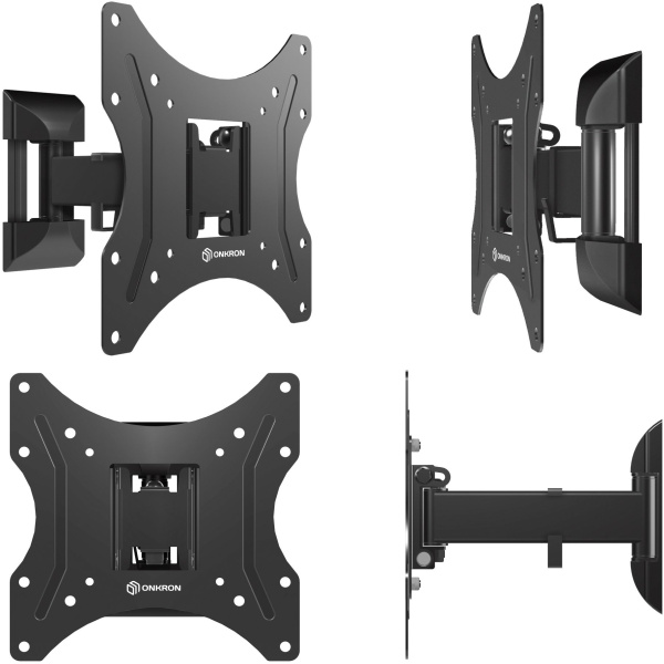 Кронштейн для телевизора Onkron M2S черный 17"-43" макс.35кг настенный поворот и наклон