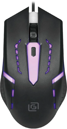 Мышь Оклик 398G черный оптическая (1000dpi) USB (3but)