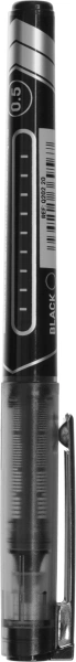 Ручка роллер Deli Mate (EQ20220) d=0.5мм черн. черн. сменный стержень стреловидный пиш. наконечник линия 0.35мм резин. манжета