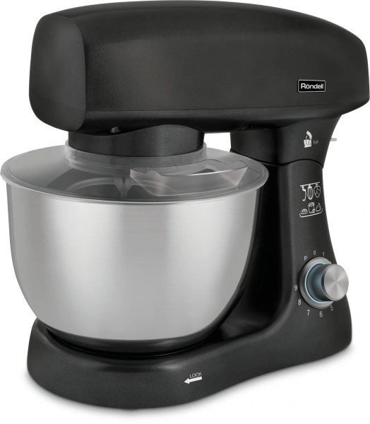 Кухонная машина Rondell 1400-RE-01 планетар.вращ. 2000Вт черный
