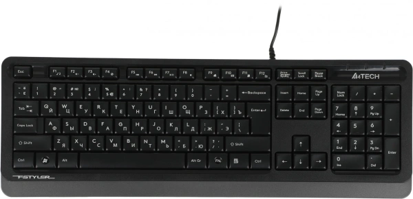 Клавиатура + мышь A4Tech Fstyler F1010 клав:черный/серый мышь:черный/серый USB Multimedia (F1010 GREY)