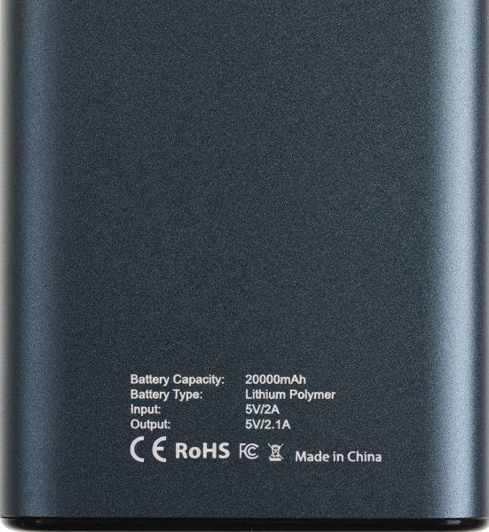 Мобильный аккумулятор Cactus CS-PBFSYT-20000 20000mAh 2.1A синий