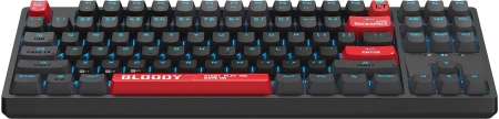 Клавиатура A4Tech Bloody AT87 механическая черный/красный USB for gamer LED (AT87)