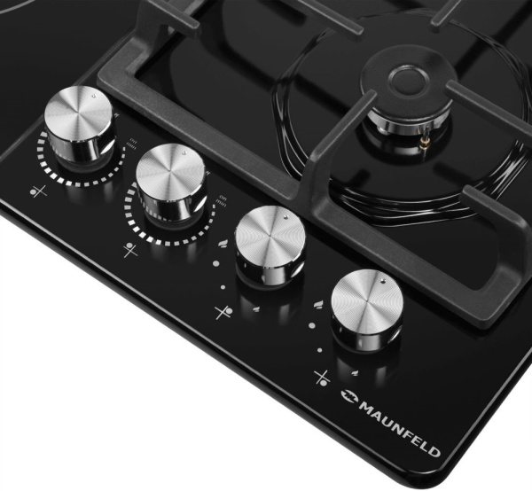 Газовая варочная поверхность Maunfeld EEHE.642VC.3CB/KG черный