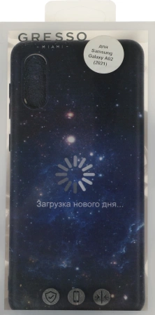 Чехол (клип-кейс) Gresso для Samsung Galaxy A02 Meridian черный (GR17AAAE8921)