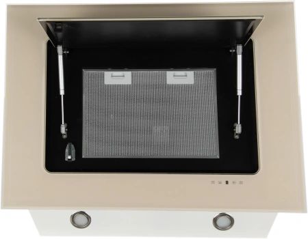 Вытяжка каминная Elikor Оникс 90П-1000-Е4Д бежевый управление: сенсорное (1 мотор)