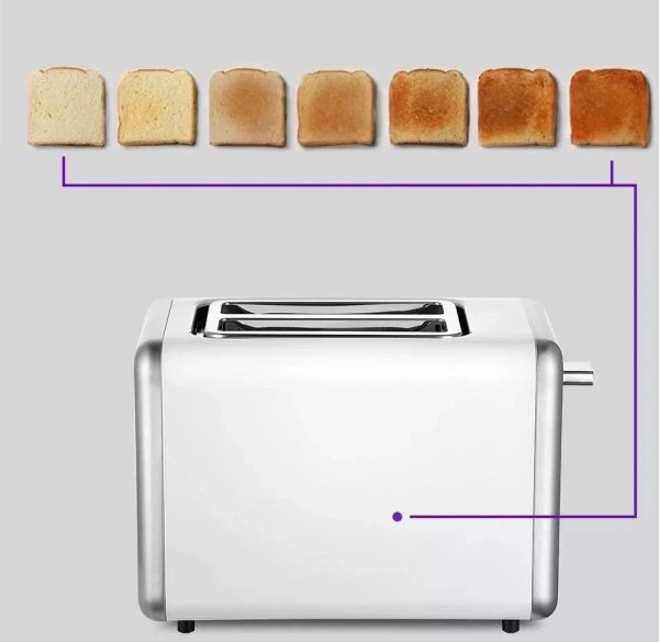 Тостер Kitfort КТ-6079 850Вт серебристый/черный