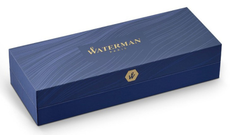 Ручка шариков. Waterman Hemisphere (CWS0920870) Matte Black CT M син. черн. подар.кор.
