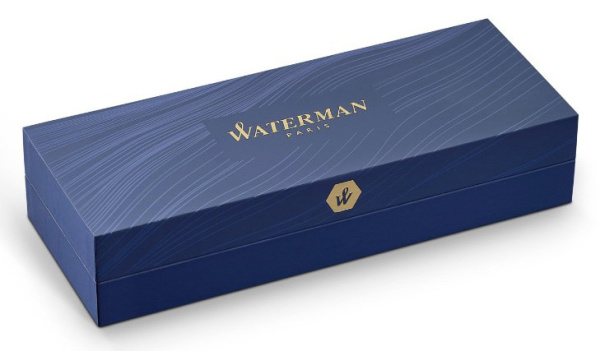 Ручка шариков. Waterman Hemisphere (CWS0920870) Matte Black CT M син. черн. подар.кор.